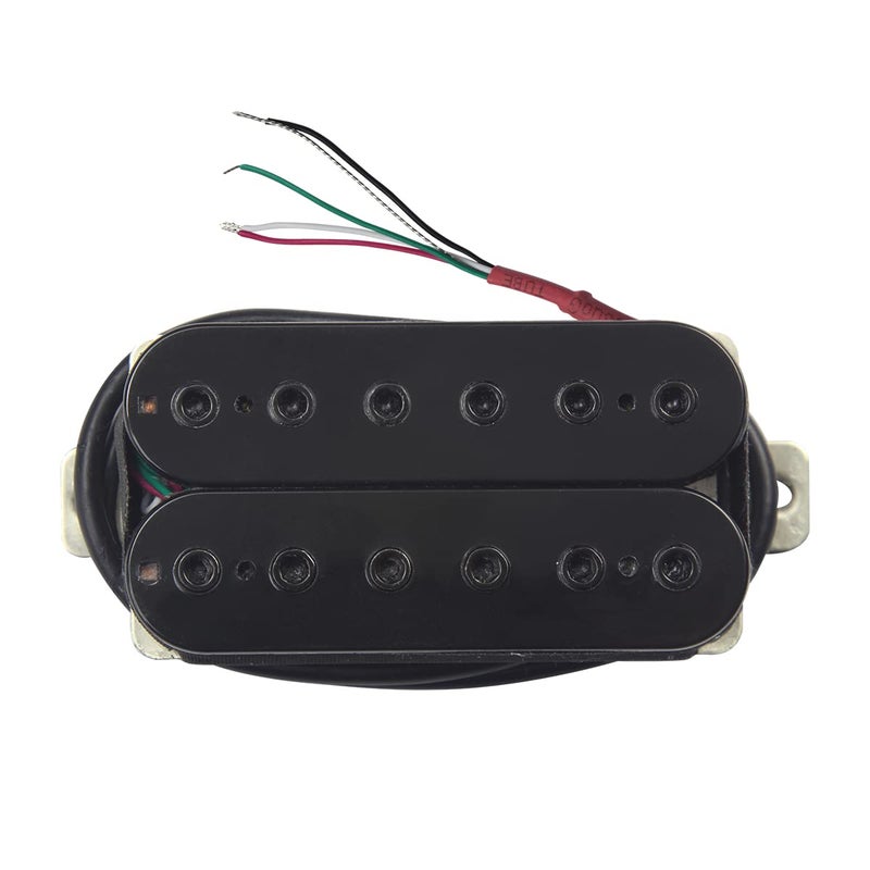 FLEOR Alnico 5 Electric Guitar Neck & Bridge Pickup Set Double Coil Humbucker Pickups-Black - Image 2